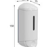 Marplast Shower Small Dávkovač Tekutého Mýdla 170ml, Bílá