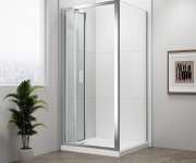Polysan Easy čtvercový Sprchový Kout 800x800mm, Skládací Dveře, L/p Varianta, čiré Sklo