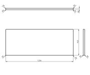 Sapho Woody Deska 1206x28x463mm, Masiv Přírodní Dub