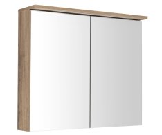 Aqualine Kawa Strip Galerka S Led Osvětlením 80x70x22cm, Dub Emporio