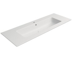 Gsi Pura Keramické Umyvadlo Slim 122x46cm, Bílá Mat