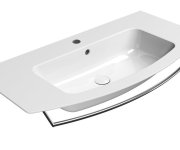 Gsi Pura Keramické Umyvadlo Slim Oblé 102x52cm, Bílá Extraglaze