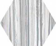 Vzorovaná dlažba Codicer Flow Grey Hex 22x25 - bílá