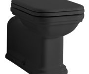 Kerasan Waldorf Wc Mísa Stojící, 37x65cm, Spodní/zadní Odpad, černá Mat