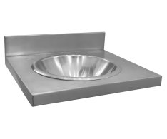 Nofer Závěsný Pult S Umyvadlem 550x254x550 Mm, Nerez Mat