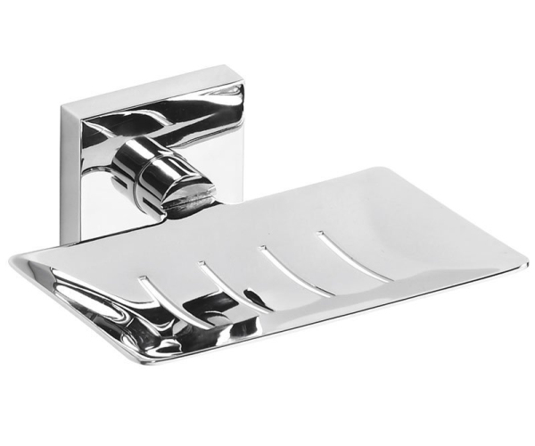 Sapho X-square Mýdlenka Obdélníková S Otvory, Chrom