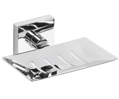 Sapho X-square Mýdlenka Obdélníková S Otvory, Chrom