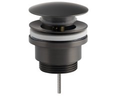 Sapho Umyvadlová Výpust 5/4“, Click-clack, Velká Zátka, 10-55mm, Gun Metal