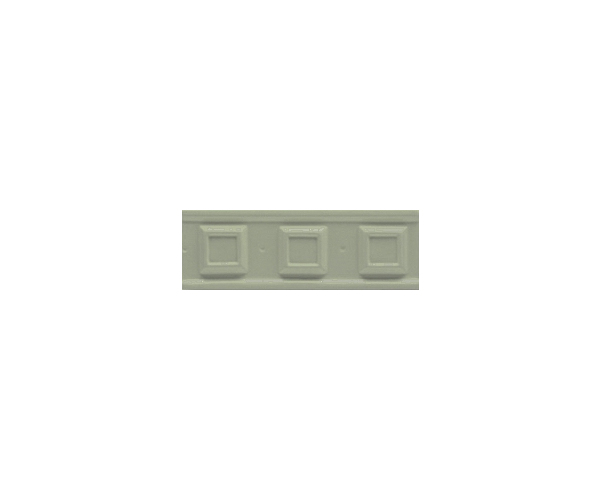 Retro sokl Grazia Boiserie Square Pino 6,5x20 Matt. - zelená