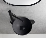 Sapho Minor Betonové Umývátko Na Desku, ø 26cm, Antracit Mat