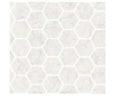 Fioranese Marmorea Bianco Gioia effect MOSAICO ESAGONI 30x30 Luc. Rett.