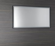 Sapho Sort Zrcadlo S Led Osvětlením 120x70cm, černá Mat