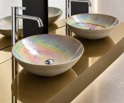 Sapho Sand Murano Skleněné Umyvadlo Na Desku, Průměr 41cm, Sand