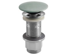 Sapho Umyvadlová Výpust 5/4“, Click-clack, Betonová Zátka, 10-80mm, Zelená Mat