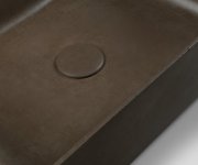 Sapho Formigo Betonové Umyvadlo Na Desku, 47,5x36,5cm, Tmavě Hnědá Mat