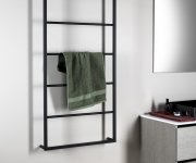 Sapho Ska Nástěnný Sušák Ručníků 600x1150x100mm, černá Mat