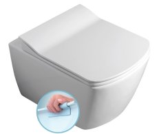 Sapho Glanc Závěsná Wc Mísa, Rimless, 37x51,5cm, Bílá