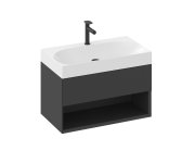 SD Lite 80 skříňka pod umyvadlo - SD Lite 80 skříňka pod umyvadlo černá matná X000001862
