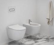 Bidet Uni Chrome - Bidet Uni Chrome, závěsný, bílá X01517