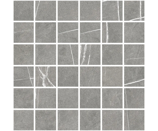 Dlažba jako kámen Colorker Nomade Mosaico Argent 30x30 Rett., Matt. - šedá