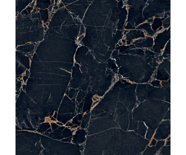 Dlažba jako mramor ABK Sensi Signoria Port Gold 120x120 Lux. Rett. - černá