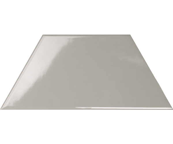 Obklad Tonalite Trapez Glossy Polvere 23x10 - šedá