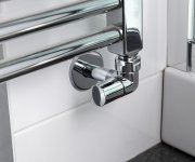 Sapho Corner Simply Připojovací Sada Ventilů Triaxiální, Pravé Provedení, Chrom