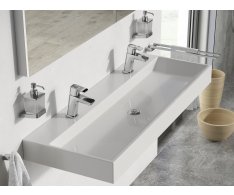 Umyvadlo Natural Duo 120 - Umyvadlo Natural Duo 120, s otvory pro baterie, bez přepadu