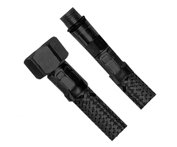Aqualine Flexibilní Nerezová Hadice M10x3/8", 60cm, černá Mat