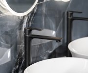 Sapho Pax Stojánková Umyvadlová Baterie Vysoká, Prodloužená Hubice, černá Mat