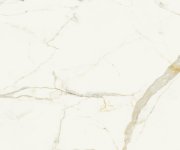 Dlažba jako mramor Marca Corona Scultorea Calacatta Oro Fino 120x120 Velvet Rett. - bílá