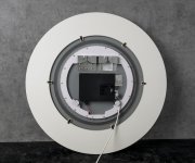 Sapho Lumiro Strip Kulaté Zrcadlo S Led Osvětlením V Rámu ø 90cm, Carina