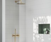 Hlavová sprcha Chrome kulatá 250 mm - 980.60GLB Hlavová sprcha, 250 mm, zlato kartáčované X07P1238