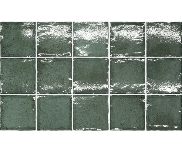 Retro obklad Equipe Altea Pine Green 10x10 - zelená