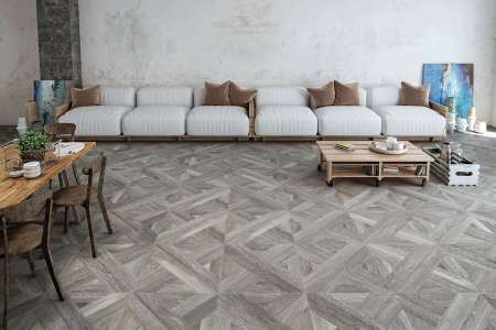 Imitace parket v šedé barvě Tuscania Intarsio Grigio