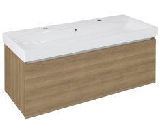 Sapho Nelio Umyvadlová Skříňka 116,5x44x49cm, 1x Zásuvka, Dub Cuneo