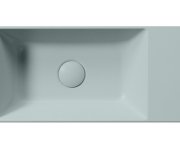 Gsi Kube X Keramické Umývátko 50x25cm, Bez Otvoru, Pravé/levé, Ghiaccio Mat