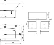 Vana Formy 02 Slim (tenký horní okraj) - Vana Formy 02 slim 180x80 C891300000