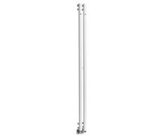 Sapho Pilon Otopné Těleso 122x1800mm, Se Dvěma Háčky Pro Ručník, Bílá Mat