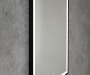 Aqualine Corna Zrcadlo S Led Osvětlením 60x80cm, Dotykový Senzor, Stmívatelné, černá Mat