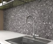 Dlažba jako terrazzo Aleluia Dandy Terrazzo Anthracite 20x20