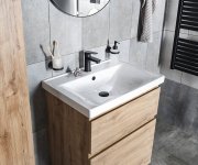 Aqualine Altair Umyvadlová Skříňka 67x60x45cm, Dub Emporio