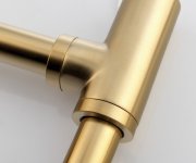 Sapho Umyvadlový Sifon 5/4", Odpad 32mm, Kulatý, Zlato Mat