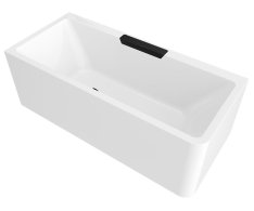 Polysan Cascata L Monolith Obdélníková Vana 180x80x60cm, Kaskáda černá