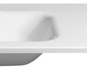 Sapho Areca Umyvadlo, Litý Mramor, 101x51,5cm, Levé, Bílá