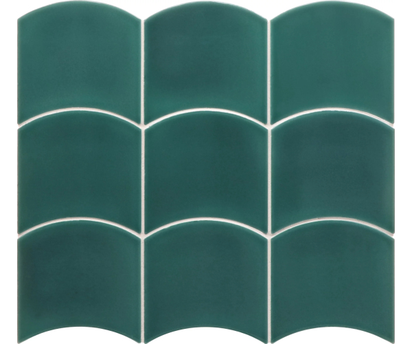 Retro obklad Equipe Wave Teal Grassy 12x12 - zelená