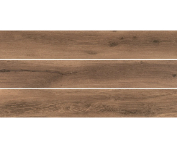 Dlažba jako dřevo La Fenice Hollywood Walnut RT 20x120 - hnědá
