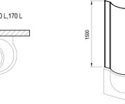 Vanová zástěna AVSK1 ARC - AVSK1 ARC 170 L lesk+transparent 7Q7V0CL0Y1