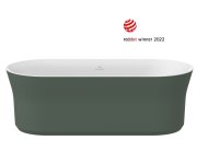 Vana Ypsilon - Vana Ypsilon 180x80, volně stojící, Grey Green/bílá, krytka odtoku bílá/černá/chrom XC00100052