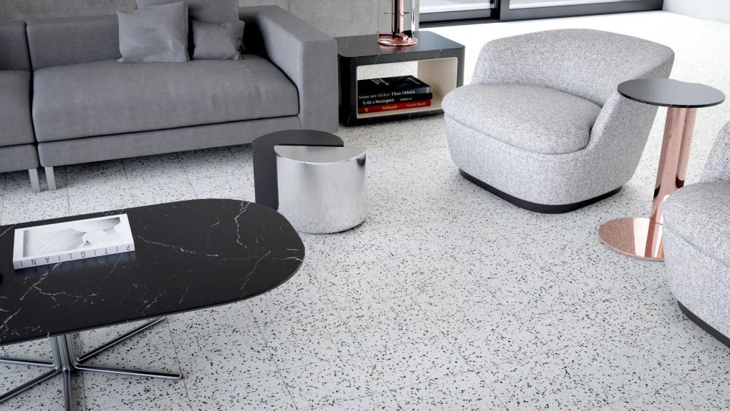 Realizace Imitace Terazza v malém formátu 25x25 - Codicer Spike White